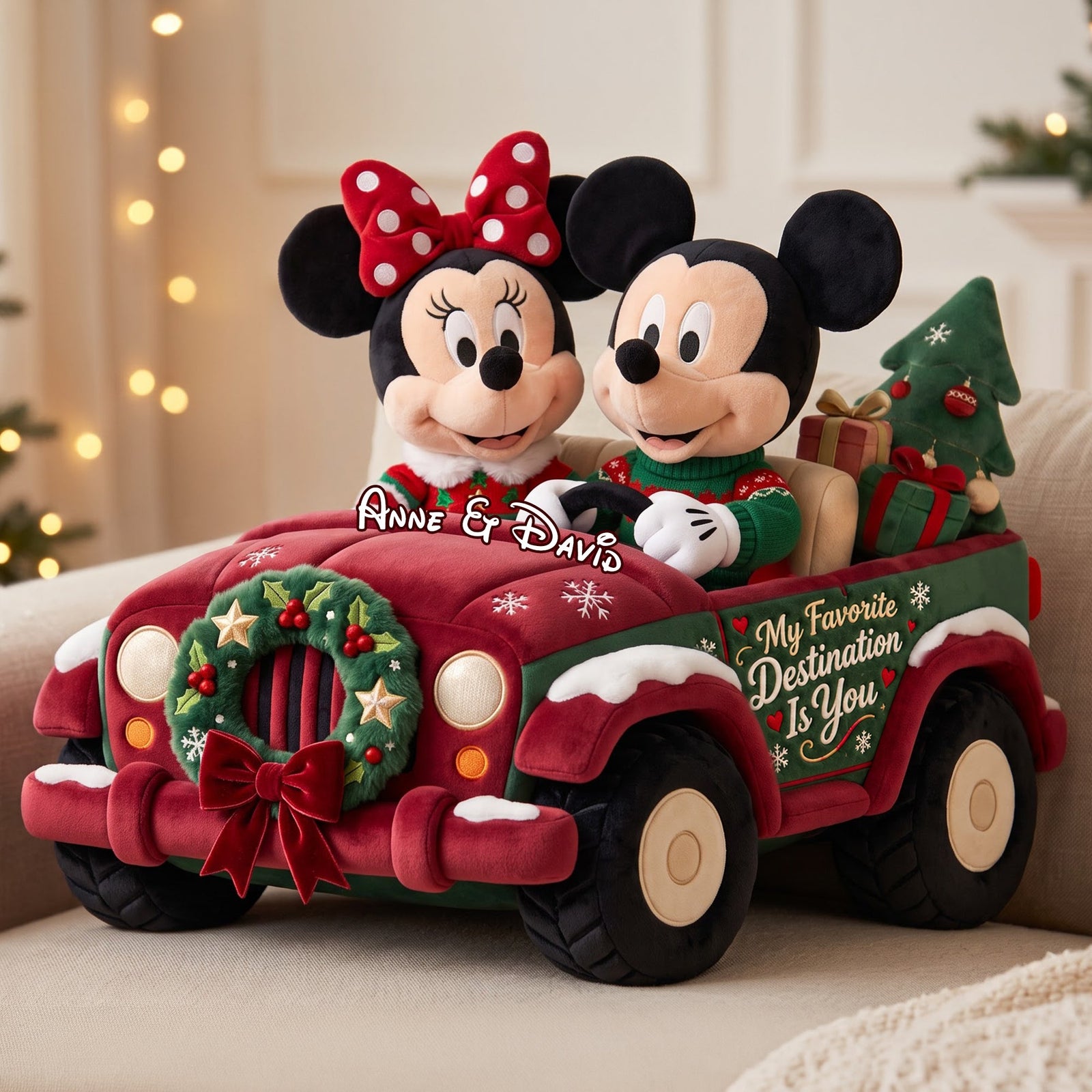 My Favorite Destination Is You Christmas Pillow - Personalized Gifts For Couple 05ttlu290926