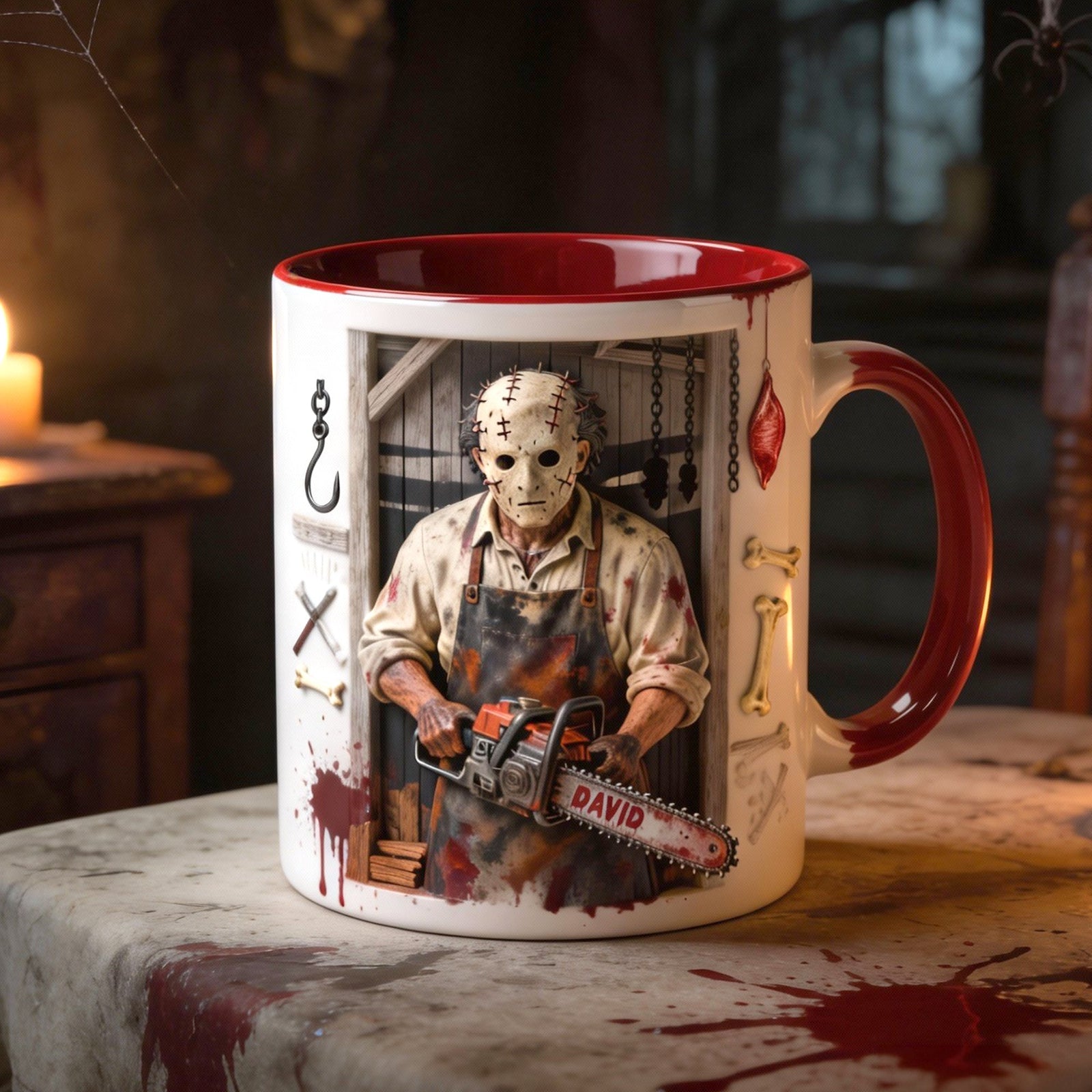 Creepy Villain Accent Mug - Personalized Gifts 02natn130126