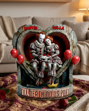 Gothic Love Couple Acrylic Plaque - Personalized Gift For Couples 02PAMG030226