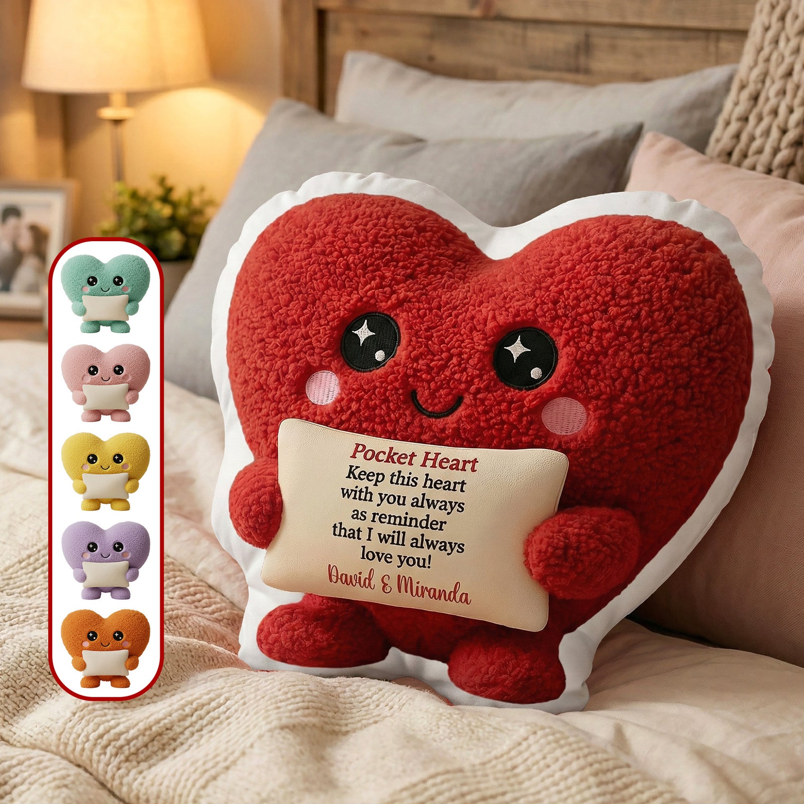Valentine Couple Heart Shape Pillow - Personalized Gifts For Couple 02hymg241125