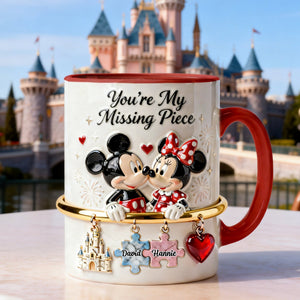 You’re My Missing Piece Couple Mug - Personlized Gift For Couples 03NAMG291225