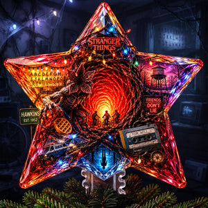 Deep World Star Tree Topper, Personalized Gifts 02qhlu100826