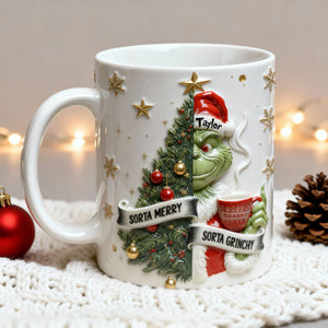 Personalized Annoyed Merry Spirit Mug 05QHLU201125