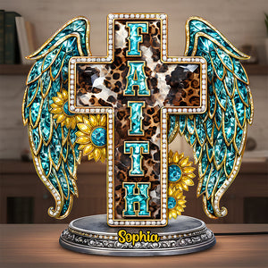 Glowing Faith Cross Light Box - Personalized Gift For Jesus Lovers 03HUDT061225