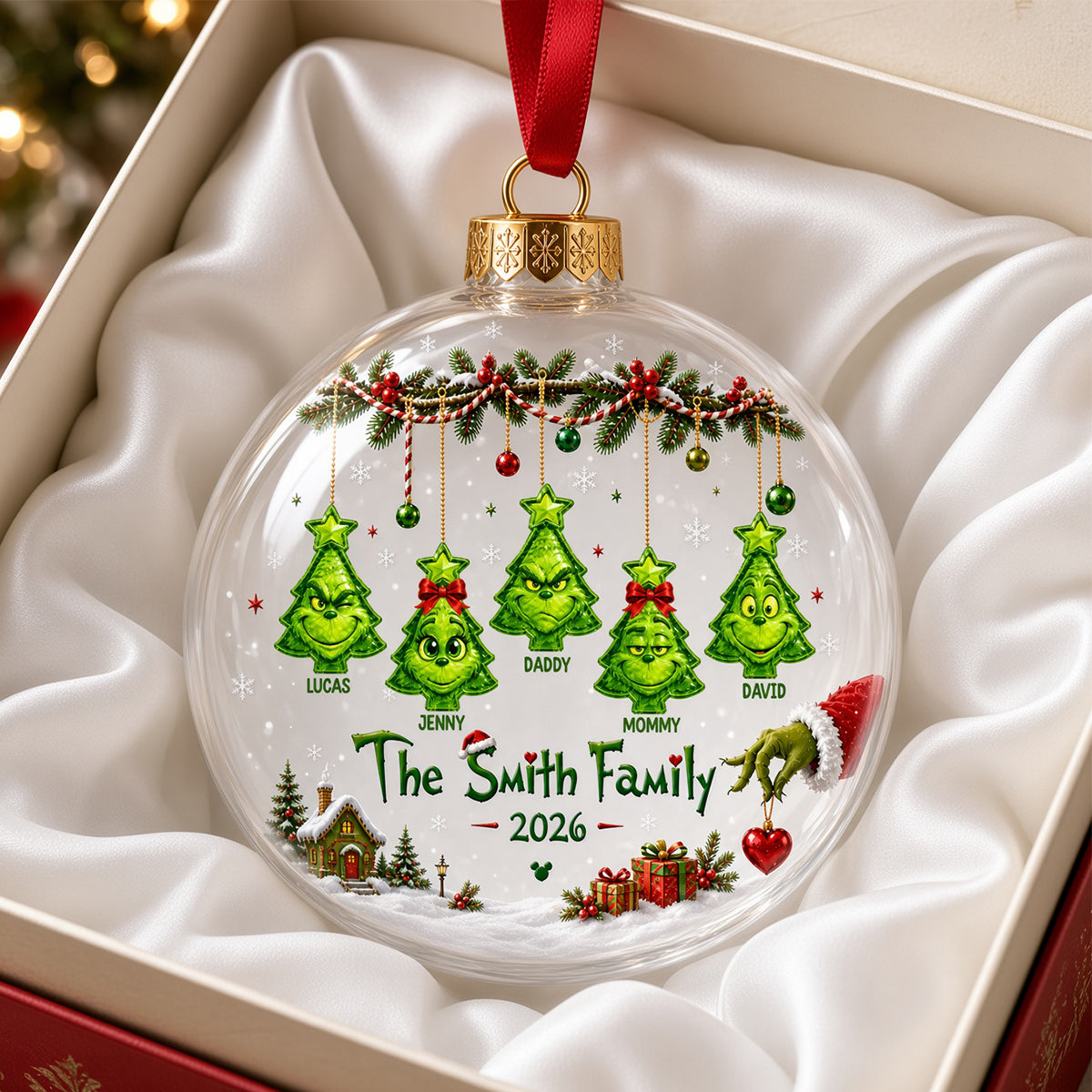 Family Ornament - Personalized Gifts For Family Christmas Ornament 03OHTN040926