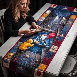 Creepy Quilted Table Runner - Personalized Gifts For Halloween 03hata130826