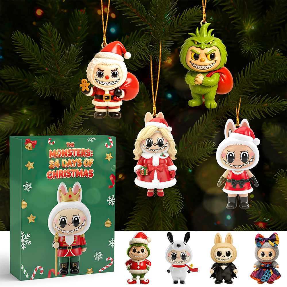 Monster Advent Calendar Custom Acrylic Blind Box, Personalized Gifts For Christmas 03humg101125