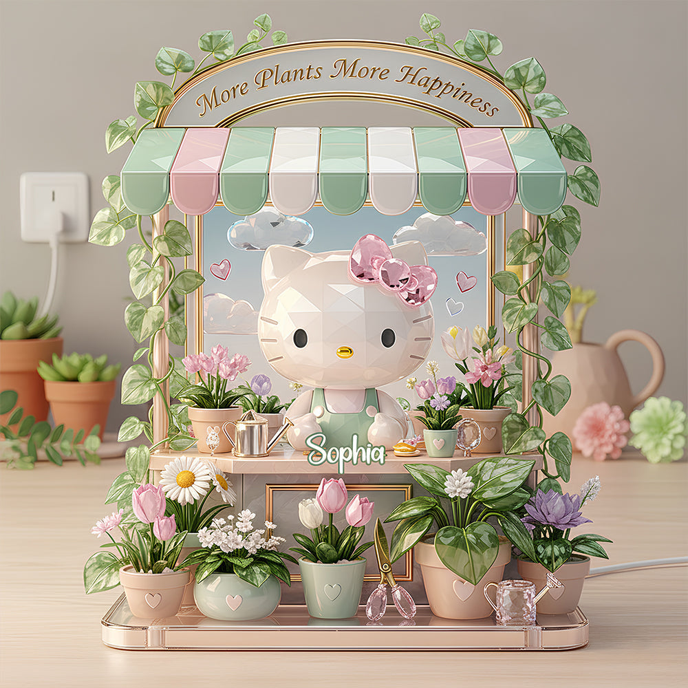 Happy Garden Light Box Personalized Gifts For Gardeners 02PADT171225