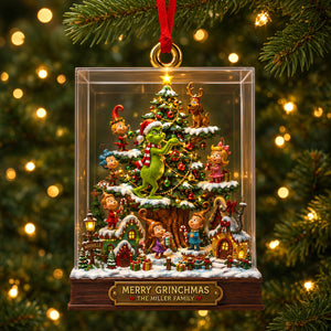 Whimsical Christmas Family Acrylic Ornament - Personalized Gifts For Family 03todh030926
