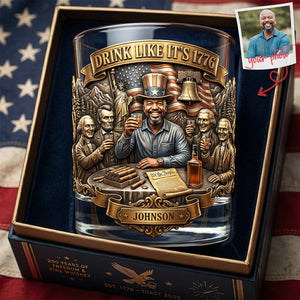 Fun Freedom Party Drinking Glass - Custom Photo Gifts For Patriots 02qhta270526