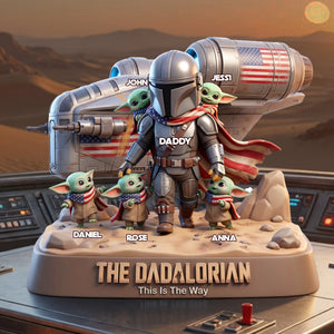 Space Warrior Dad Acrylic Plaque - Personalized Gifts For Dads 04NALU020526