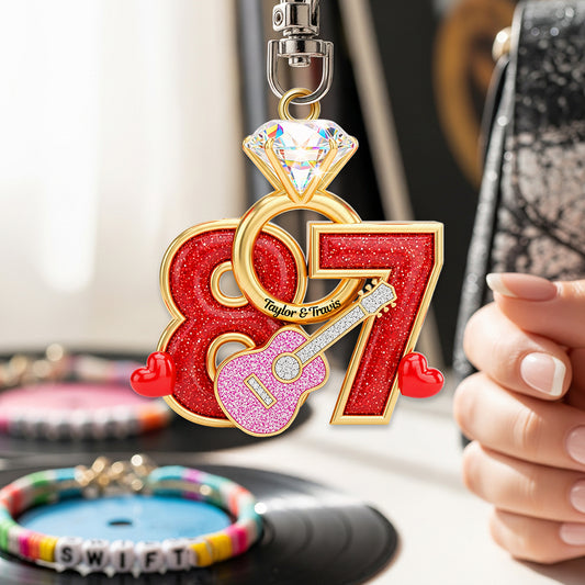 Sparkling Diamond Ring Keychain - Personalized Christmas Gifts For Couple 04OHMG290825