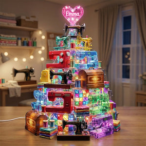 Sparkle Sewing Machine Light Box, Personalized Gifts For Sewing Lovers 03qhdt281125