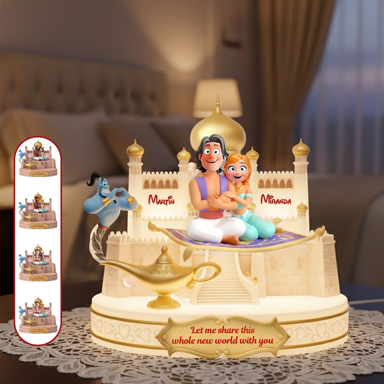 Romantic Couple Acrylic Light Box - Personalized Gifts For Couple 01KIMG031225