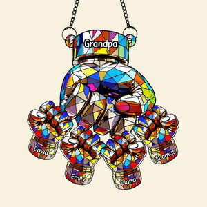 Fist Bump Suncatcher Ornament - Personalized Gifts For Grandpa 06tgqn110825 - Ornament - GoDuckee