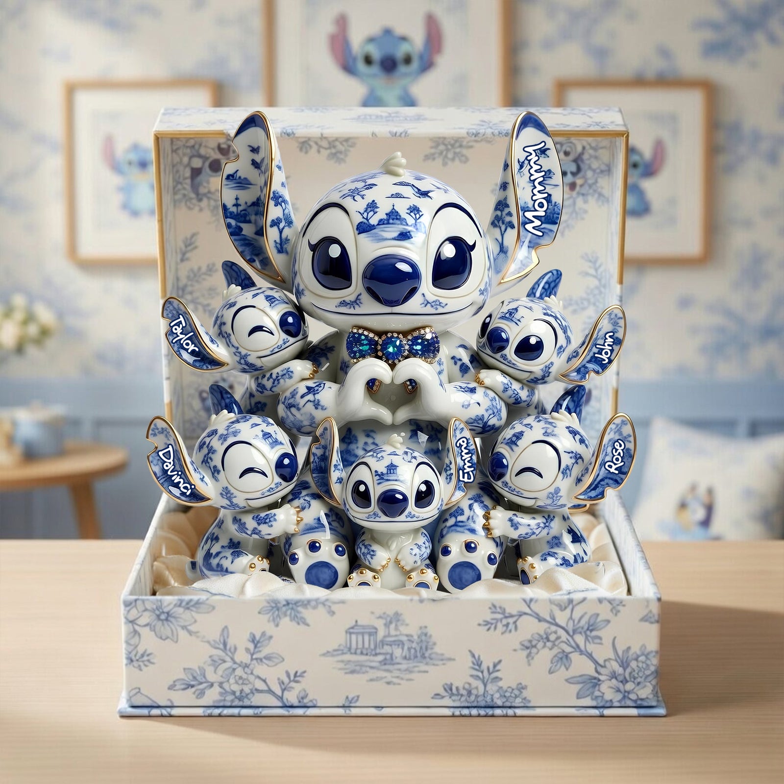Cute Mother Toile De Jouy Pattern Acrylic Plaque - Personalized Gifts For Moms 04ohlu010426
