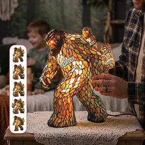 Papa Bigfoot Acrylic Light Box - Personalized Gifts For Dad 01NAMG270226