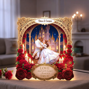 Personalized Gifts For Couple Custom Shape Acrylic Light Box 01pamg211125