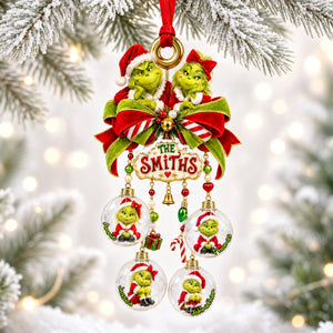 Furry Naughty Family Ornament - Personalized Christmas Gifts For Family 06padh051026-Homacus