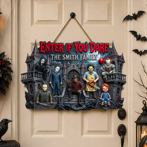 Fright Night Acrylic Sign - Personalized Gifts For Family 03TYDH170726