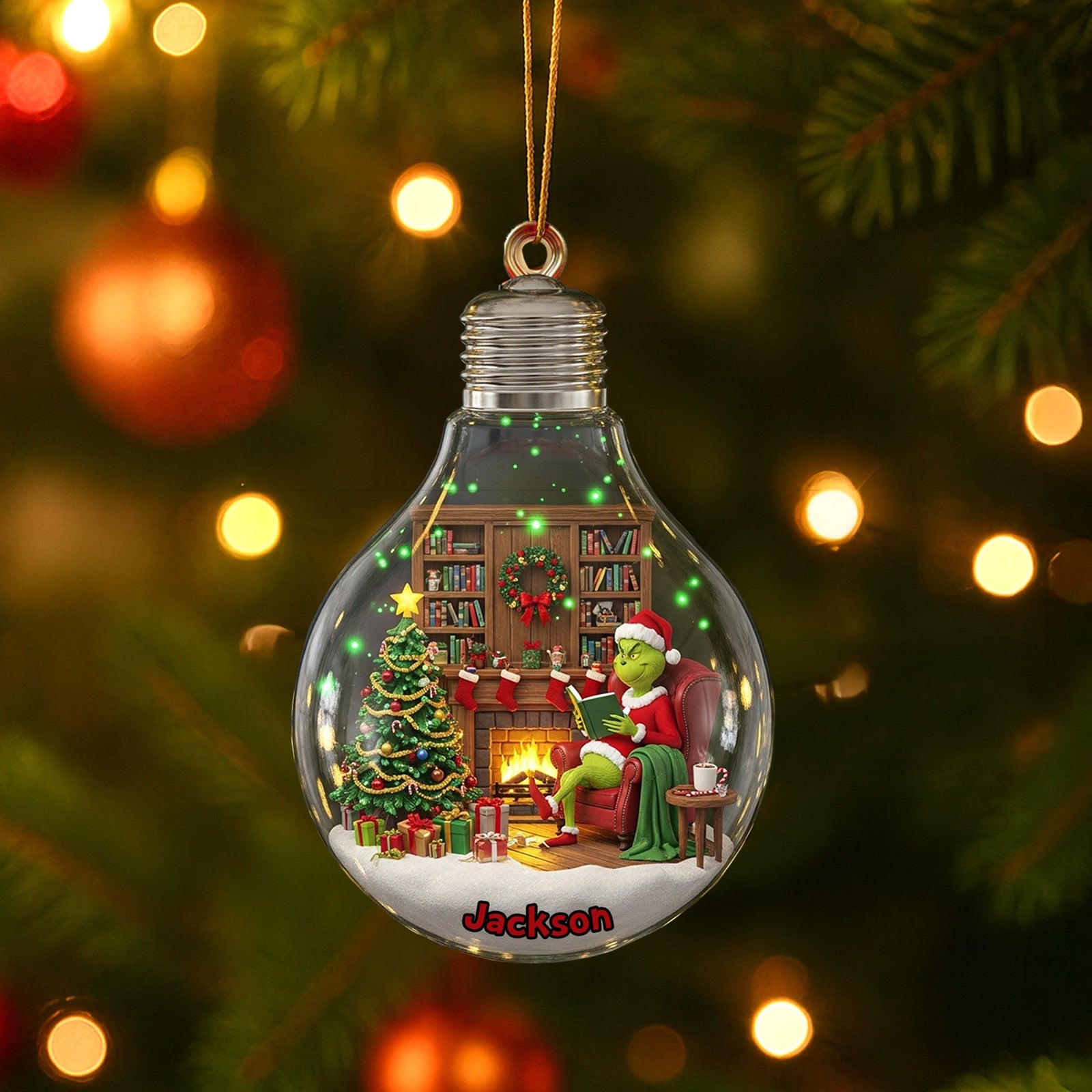 Personalized Gifts For Christmas, Book lover Ornament 01TOMG220825