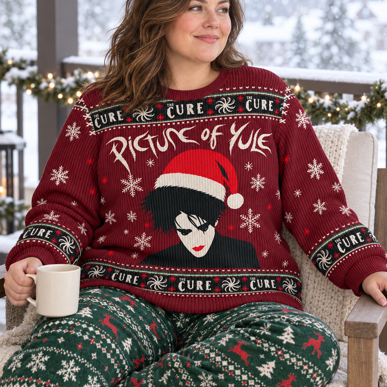 The Cure Picture Of Yule Ugly Sweater - Personalized Christmas Gifts For Music Lovers 04qhqn141026