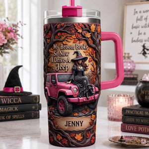 Witch Off-road Journey Colorful 40oz Tumbler With Handle - Personalized Gifts For Off-road Lovers 04hulu200826