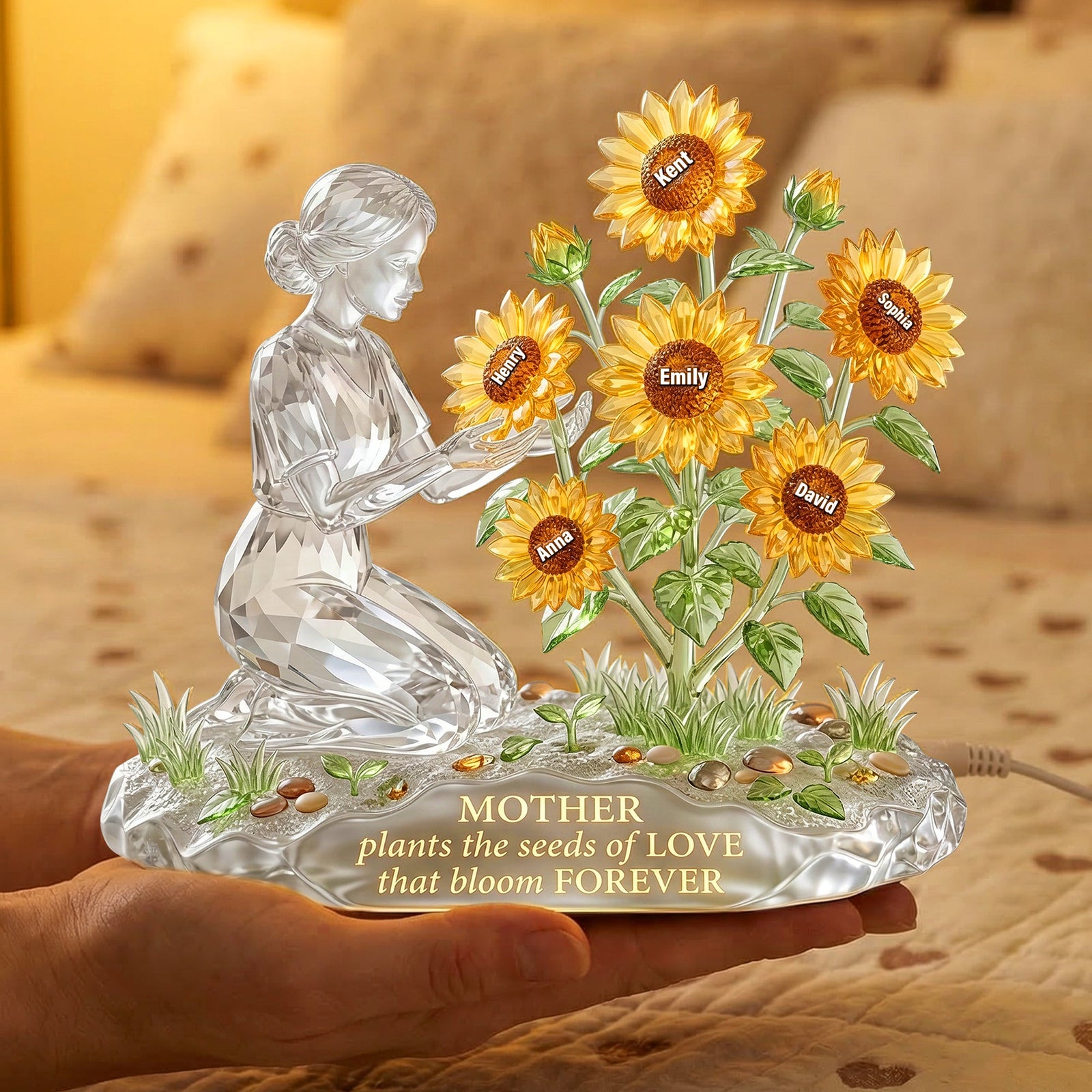 Mother's Love Garden Light Box - Personalized Gifts For Mothers 05paqn100326 - Light Box - GoDuckee