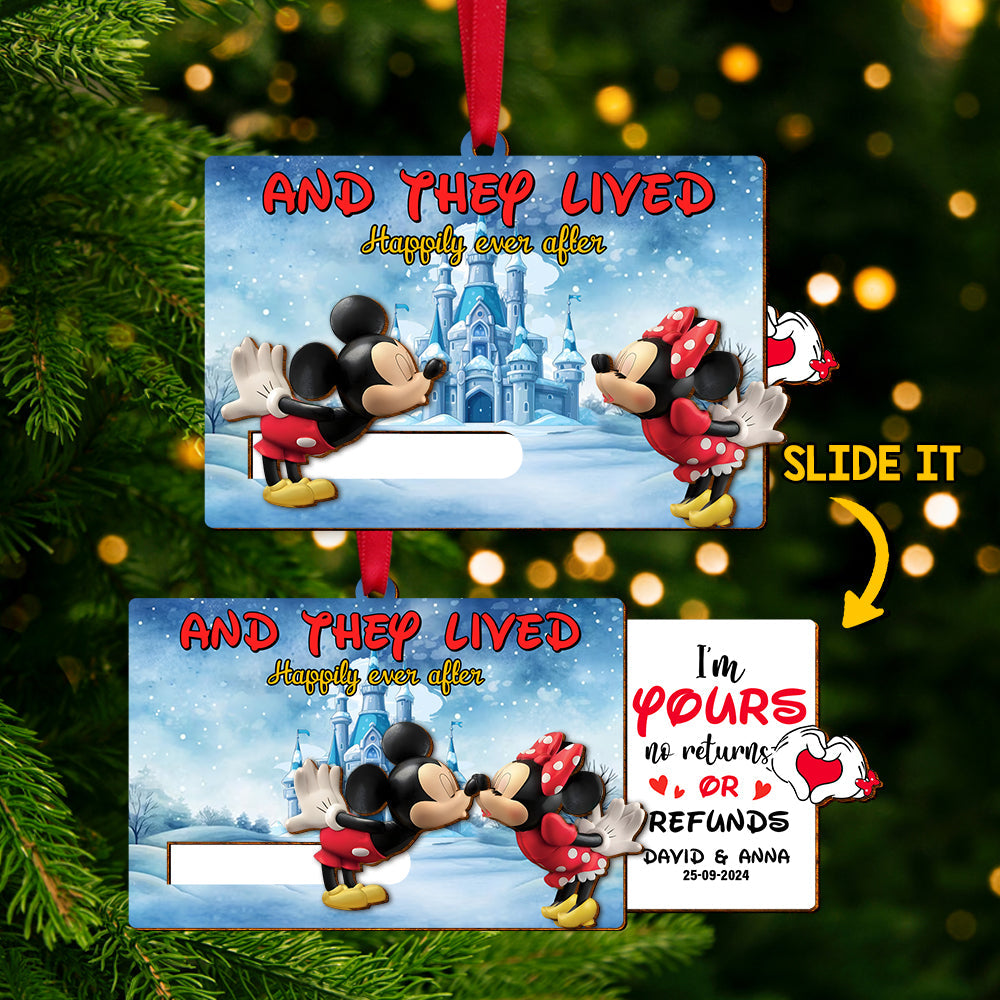 Personalized Gifts For Couple Wooden Slider Ornament 01qhtn181024 - Ornament - GoDuckee