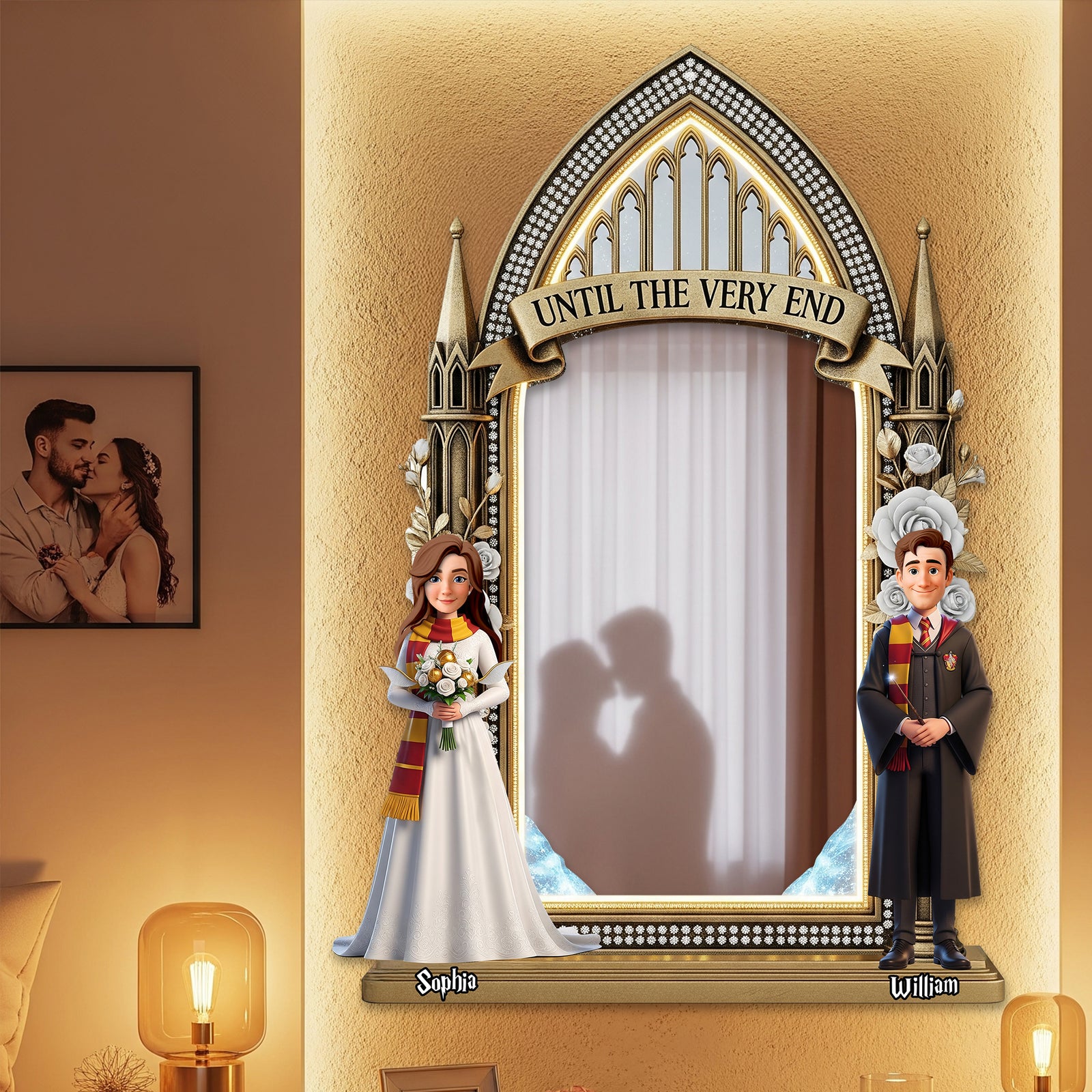 Until The Very End Wall Hanging Mirror Personalized Gifts For Couple 04OHDT240725