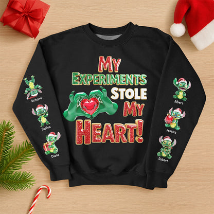 Adorable Grandkids Aliens  3D Sweatshirt - Personalized Christmas Gifts For Grandma 01ohqn260825