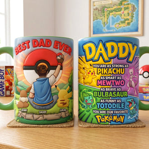 Adventure Dad And Kids Accent Mug - Personalized Gifts For Dads 04natn120526