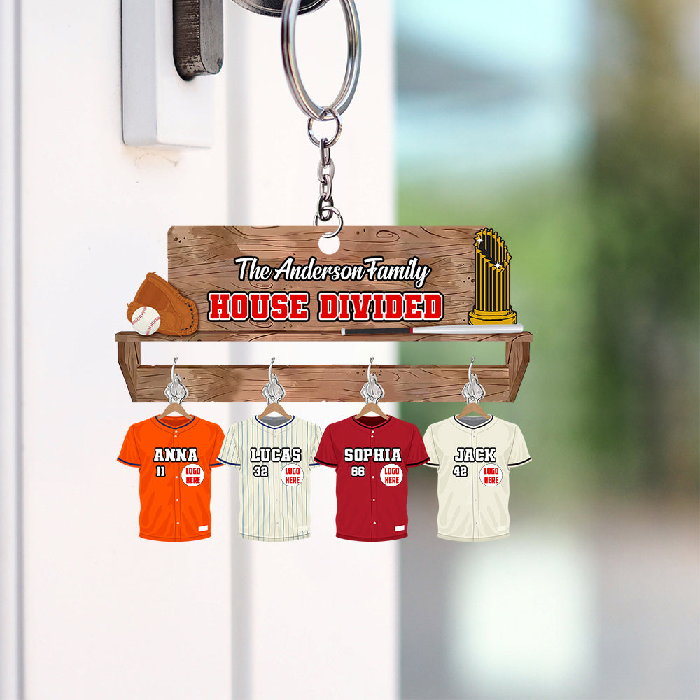 Custom Baseball Team Personalized Gifts For Family Keychain 02hutn090725