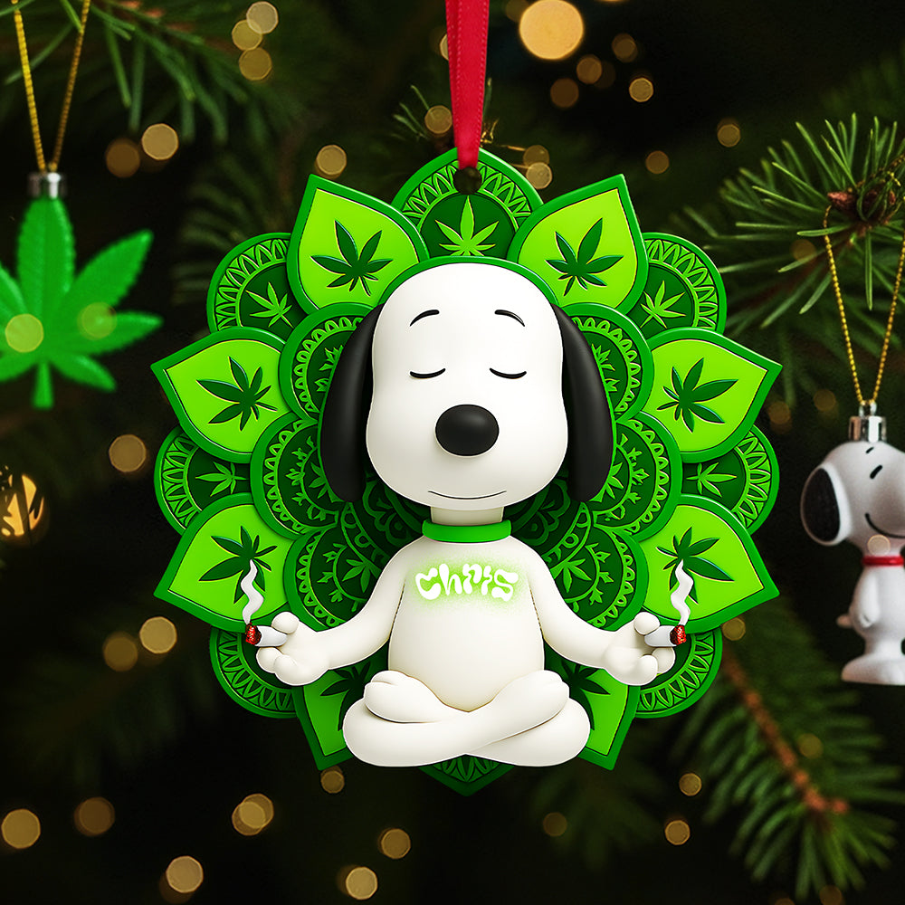 Cute Yoga Herb Ornament - Personalized Gifts For Yoga & Herb Lovers 03ohta080925