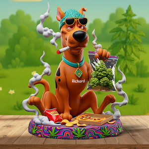 Stoner Pup Snack Acrylic Plaque - Personalized Gifts For Stoner 04TOQN180625