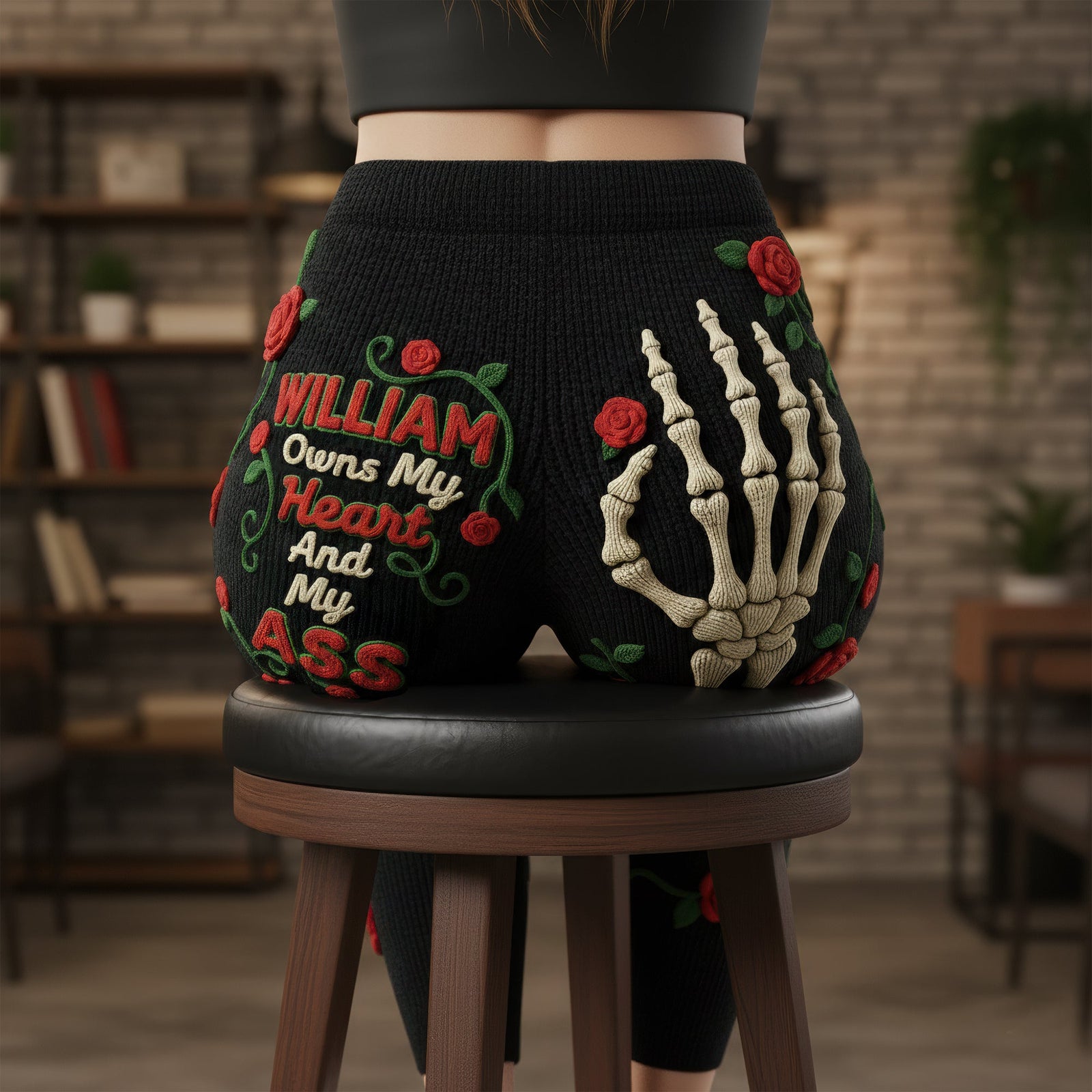 Naughty Skeleton Hands Leggings - Personalized Gifts For Her 04naqn041225
