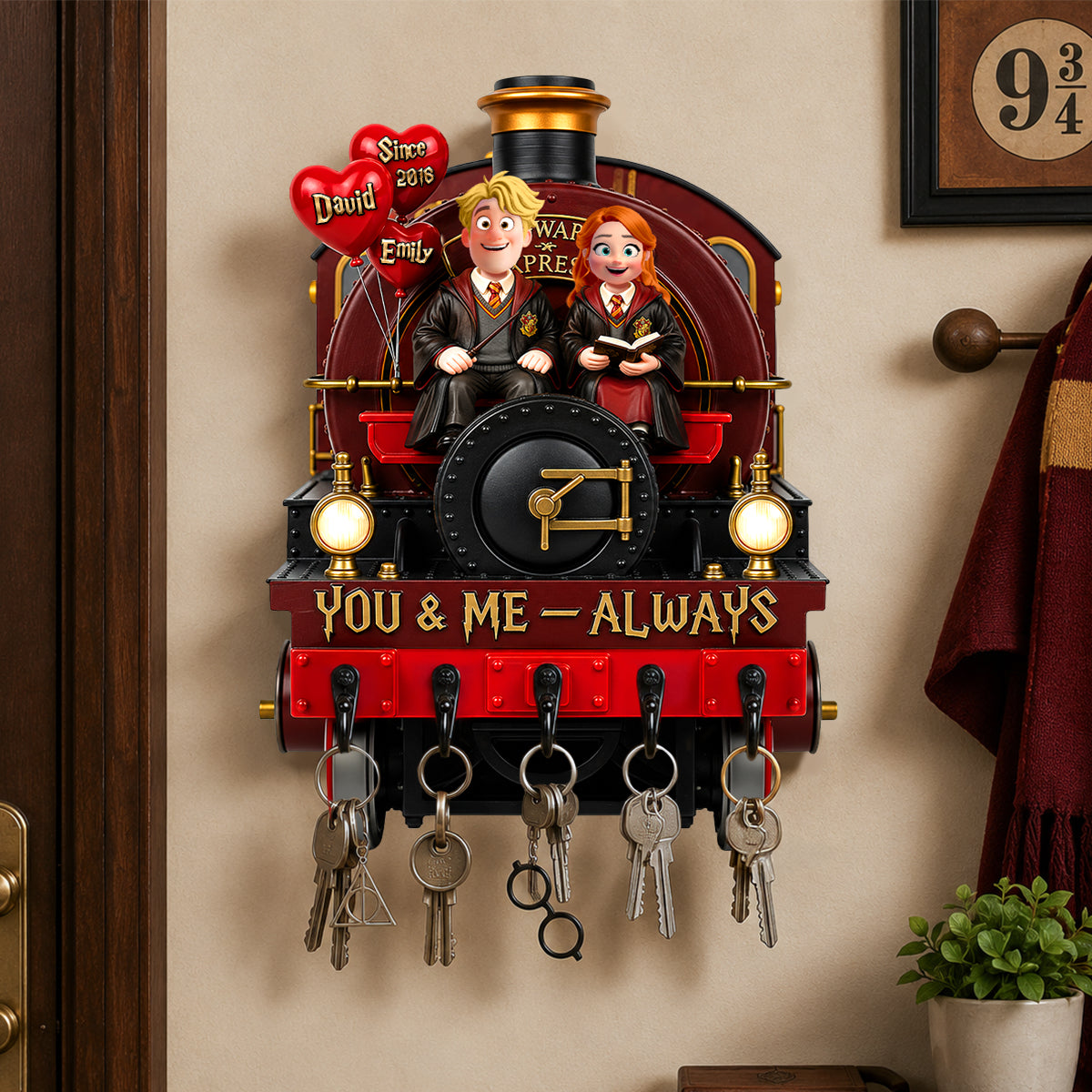 You And Me Always Acrylic Key Hanger - Personalized Gifts For Couple 01todh230726
