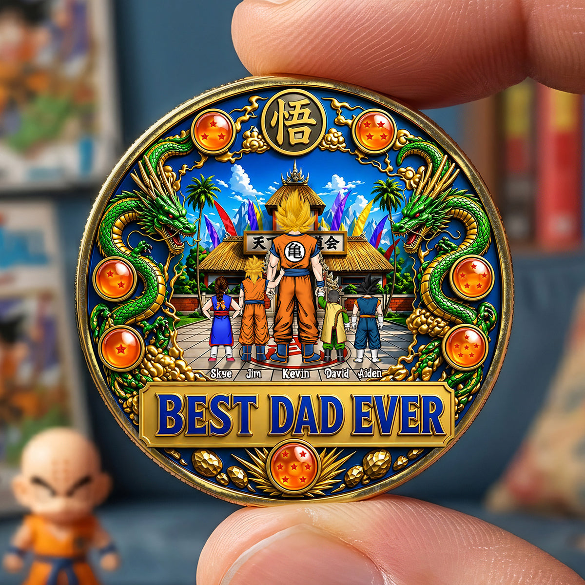 Best Dad Ever Printed Metal Coin - Personalized Gifts For Dad 02tota280426-Homacus