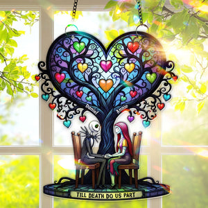 Eternal Love Tree Suncatcher  - Personalized Gifts For Couple 05PGLU160725