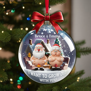 Funny Old Couple Personalized Gifts For Couple Christmas Ornament 06ohlu240925