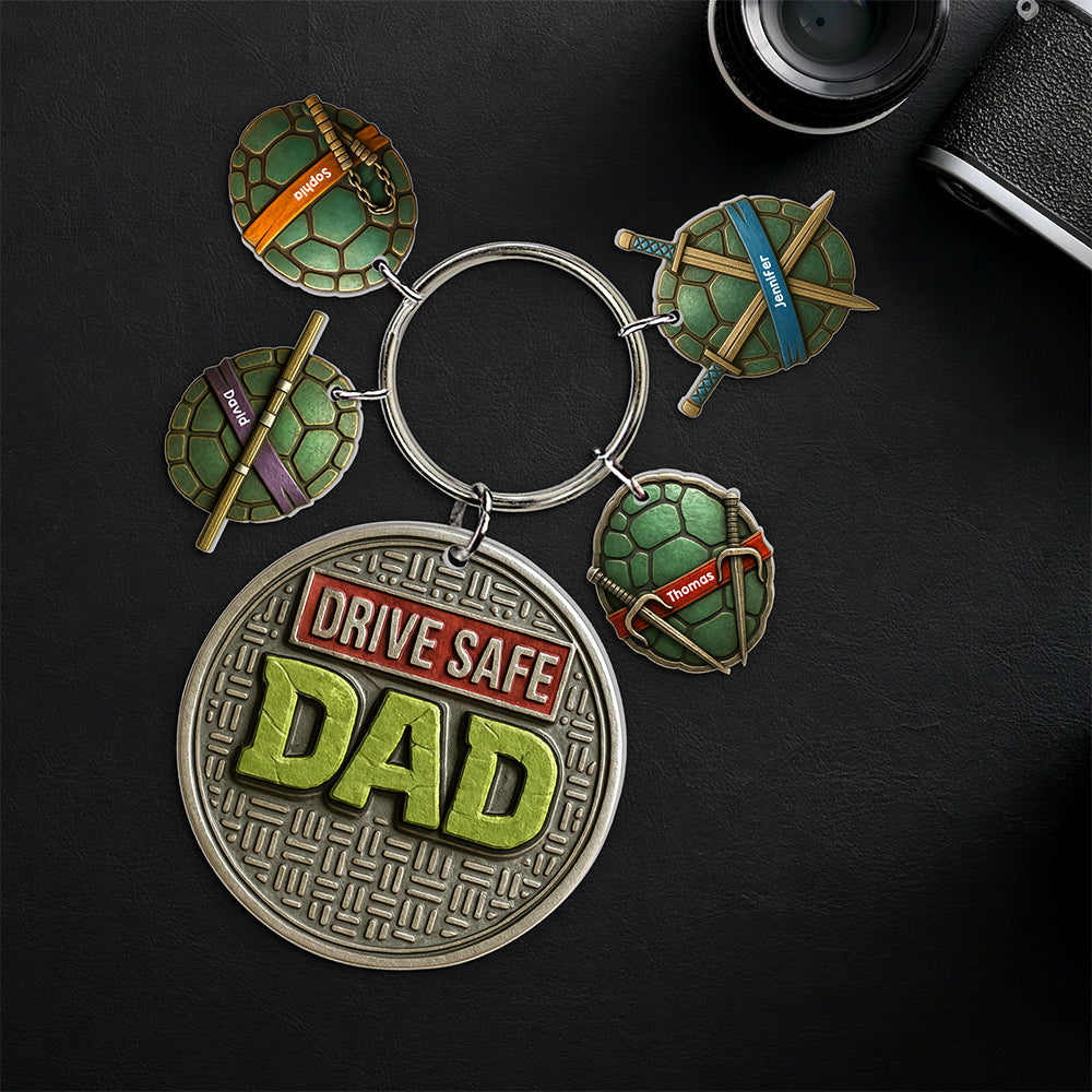 Drive Safe Dad Keychain- Personalized Gifts For Dad 04naqn300425-Homacus