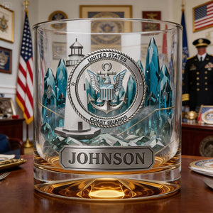 Military Forces 11oz Round Glass - Personalized Gifts For Military Personnel 01palu221225