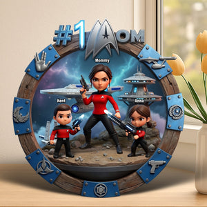Best Captain Mom Acrylic Plaque, Personalized Gifts For Mom 01qhqn210426-Homacus