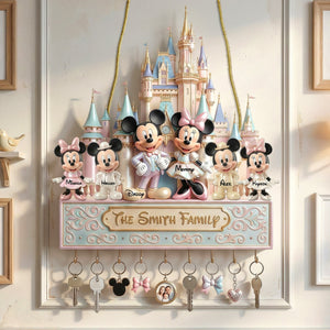 Cute Family Key Hanger – Personalized Gifts For Family 03pgmg311225