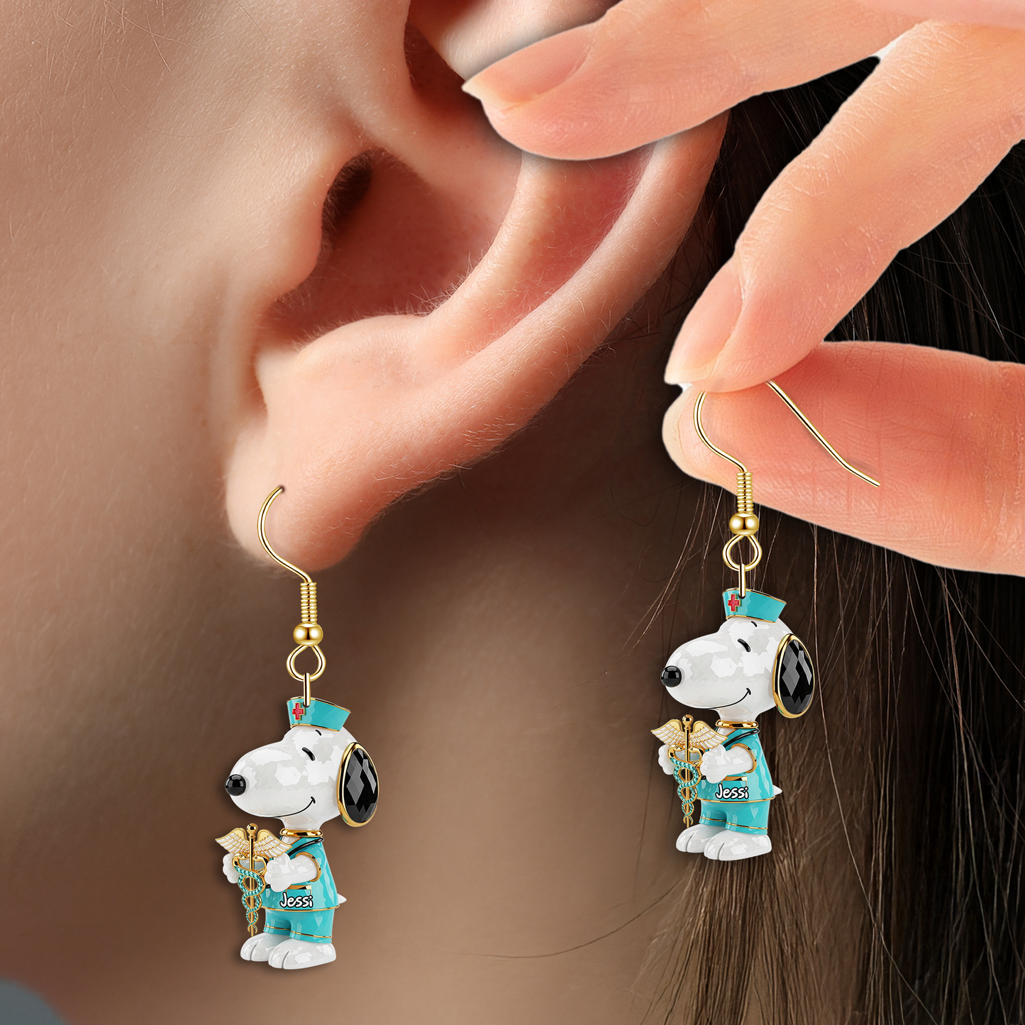 Nurse Acrylic Earrings - Personalized Gifts For Nurses 02NALU100725