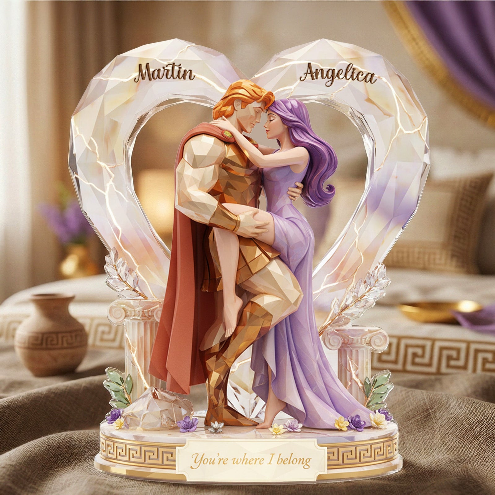 Where I Belong Acrylic Plaque - Personalized Gifts For Couple 05kimg091225