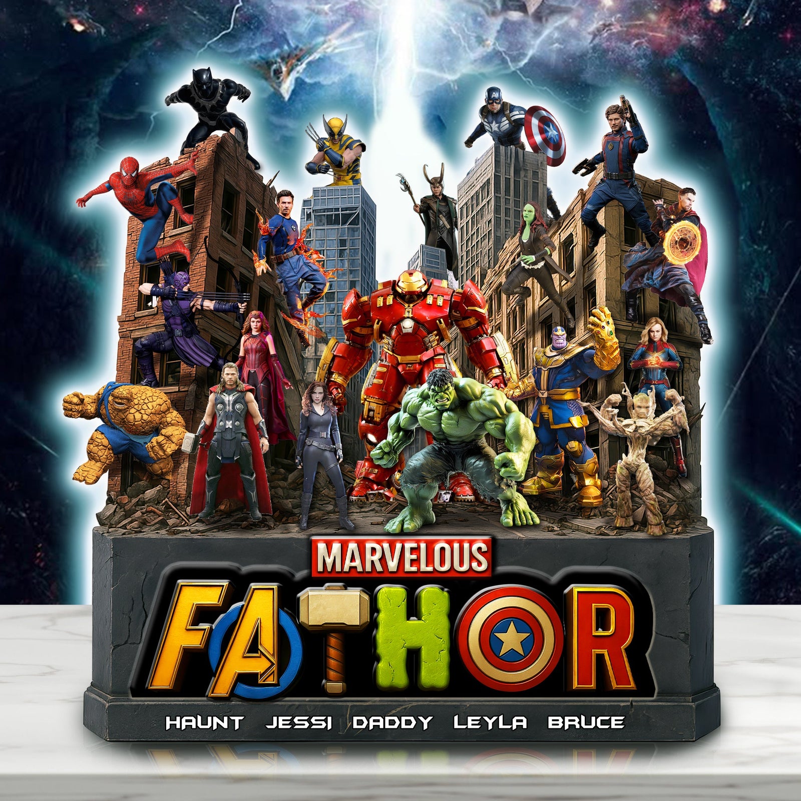 Hero Force Dad Acrylic Plaque - Personalized Gifts For Dad 03HULU220525