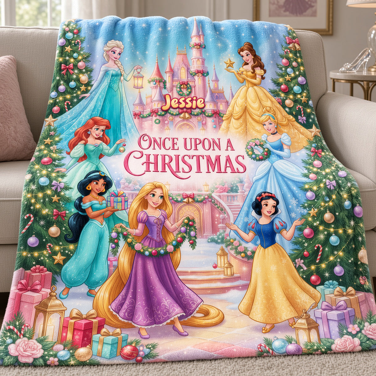 Once Upon A Christmas Blanket - Personalized Gift For Fantasy Lovers 03TYTA061026
