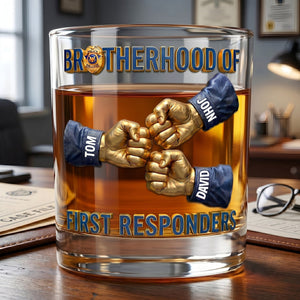 Ultimate Police Officers Brothers Drinking Glass - Personalized Gifts For Brothers 02hulu060626