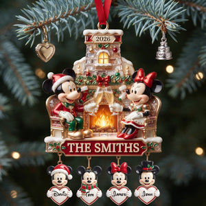 Warming Beside Fire Pits Acrylic Ornament - Personalized Christmas Gifts For Family 05tylu140826